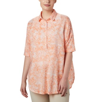 Columbia PFG Sun Drifter 3/4 Sleeve Tunic, Camisa Rosas Para Mujer | 871542-DOB